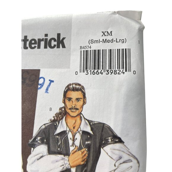 Butterick B4574 Robin Hood Pirate Swashbuckler Costume Pattern Size S-L UNCUT - Picture 2 of 7